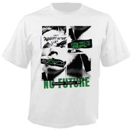 Sex Pistols No Future White T Shirt