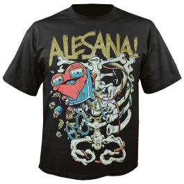 T-shirt Homme Alesana Band - Tailles S à 5XL Neuf Avec étiquettes | T-shirt Fan Groupe Rock