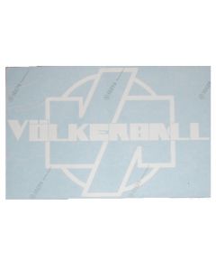 VÖLKERBALL - Logo - Heckscheibenaufkleber / Carsticker (Außen/Outside)