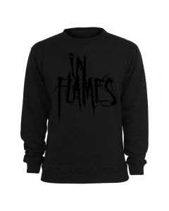 IN FLAMES - Logo - Black on Black - Sweater / Pullover