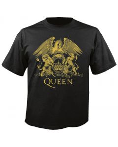 QUEEN - Classic Crest - Black - T-Shirt 
