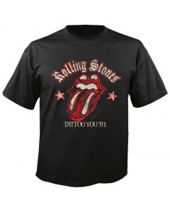 THE ROLLING STONES - Tattoo you 81 - Black - T-Shirt