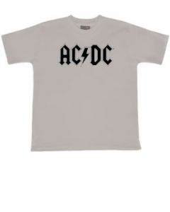 AC/DC - Black Logo - Kinder Shirt - Grau