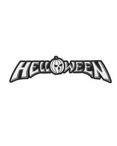 HELLOWEEN - Logo - Cut Out - White - Patch / Aufnäher 