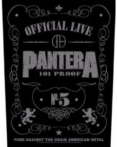 PANTERA - 101% Proof - Backpatch / Rückenaufnäher