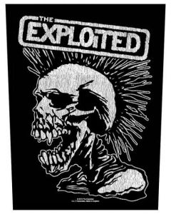 THE EXPLOITED - Vintage Skull - Backpatch / Rückenaufnäher