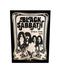 BLACK SABBATH - World Tour 1978 - Backpatch / Rückenaufnäher