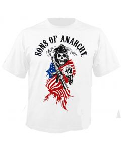 SONS OF ANARCHY - Reaper Logo - White - T-Shirt