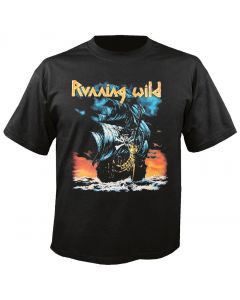 RUNNING WILD - Cover - Under Jolly Roger - T-Shirt
