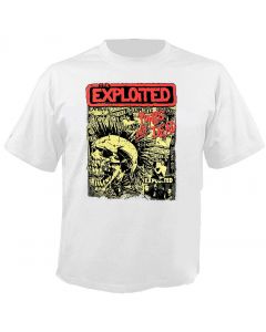 THE EXPLOITED - Mohawk Skull - White - T-Shirt