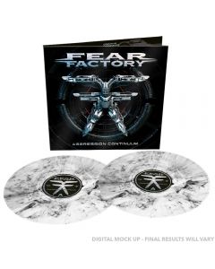 FEAR FACTORY - Aggression continuum - 2LP - Marbled - Crystal - Black