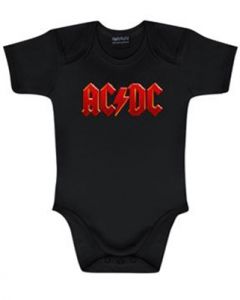 AC/DC - Red Logo - Baby Body - schwarz