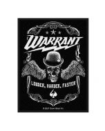 WARRANT - Louder Harder Faster - Patch / Aufnäher