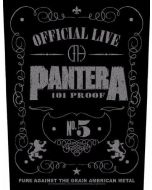 PANTERA - 101% Proof - Backpatch / Rückenaufnäher