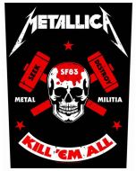 METALLICA - Metal Militia - Backpatch / Rückenaufnäher