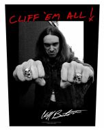 METALLICA - Cliff Burton - Cliff em All - Backpatch / Rückenaufnäher