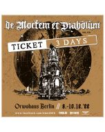 DE MORTEM ET DIABOLUM - Volume VIII - 2022 - 3 Days - E-Ticket