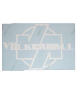 VÖLKERBALL - Logo - Heckscheibenaufkleber / Carsticker (Außen/Outside)