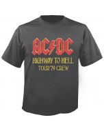 AC/DC - Highway to Hell - USA 1979 Tour - Crew - Charcoal - T-Shirt
