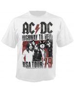 AC/DC - Highway To Hell - USA Tour 79 - White - T-Shirt