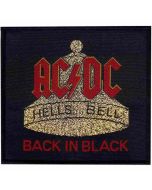 AC/DC - Back in Black - Hells Bells - Patch / Aufnäher