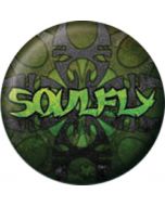 SOULFLY - Logo - Green - Button