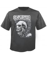 THE EXPLOITED - Vintage Skull - Charcoal - T-Shirt