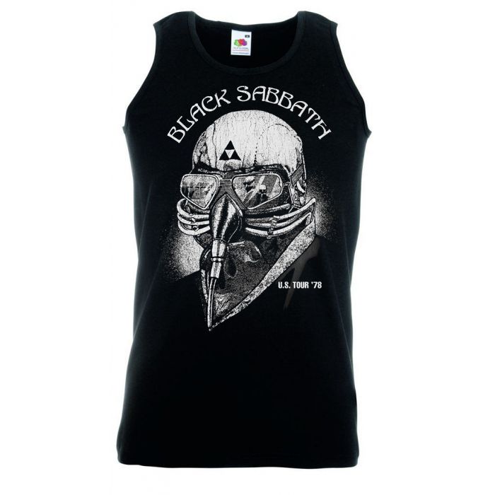Débardeur Black Sabbath US Tour 78 - 100% Coton - Taille Standard - Licence Officielle