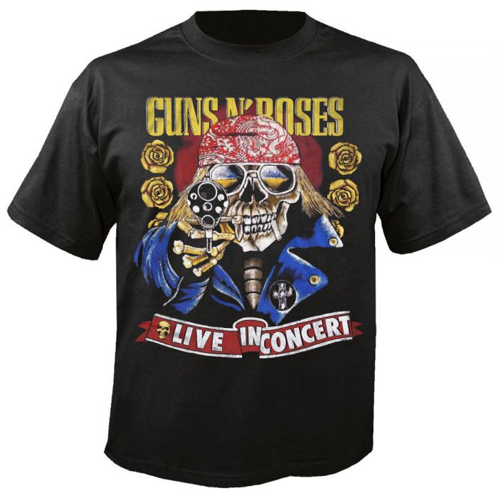 GUNS N ROSES - Skulls \u0026 Gun - T-Shirt