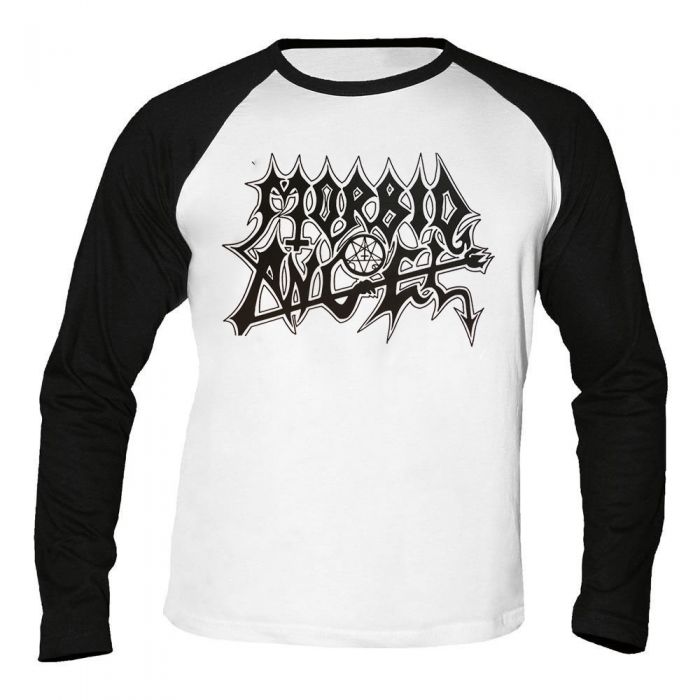 images Morbid Angel Blessed Are The Sick Shirt morbid angel logo baseball langarm shirt longsleeve