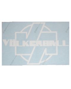 VÖLKERBALL - Logo - Heckscheibenaufkleber / Carsticker (Außen/Outside)