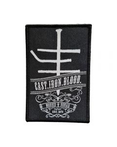 JOHN HAUGHM - Cast Iron Blood - Patch / Aufnäher