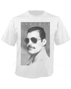 QUEEN - Freddy Mercury - White - T-Shirt 