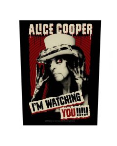 ALICE COOPER - I am watching you - Backpatch / Rückenaufnäher