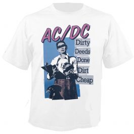 ACDC Dirty Deeds Done Dirt Cheap tシャツ acdc dirty deeds done dirt cheap band t - メルカリ